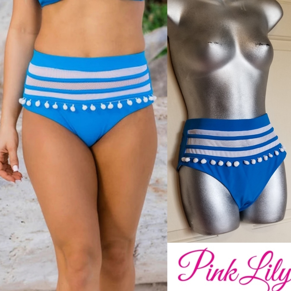 💥3 x 25 CAPTURE YOUR HEART BLUE SWIMSUIT BOTTOM
